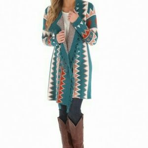 Tribal fringe sweater